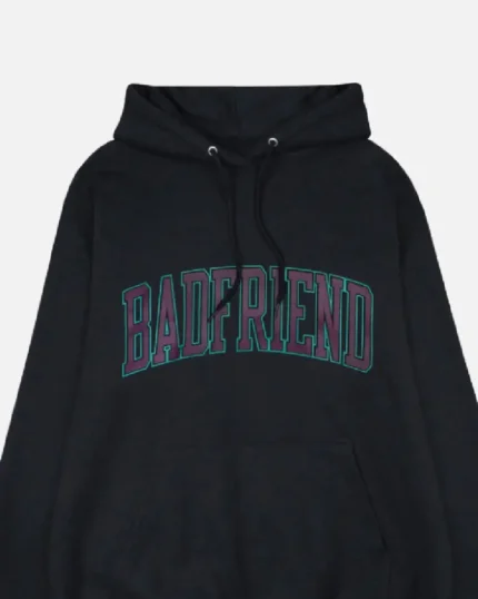 Bad Friend Arch Pullover Hoodie Black