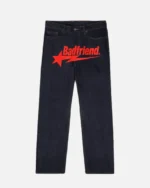 Bad Friend Latter Printed Jeans Black/Red