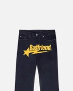 Bad Friend Latter Printed Jeans Black/Yellow